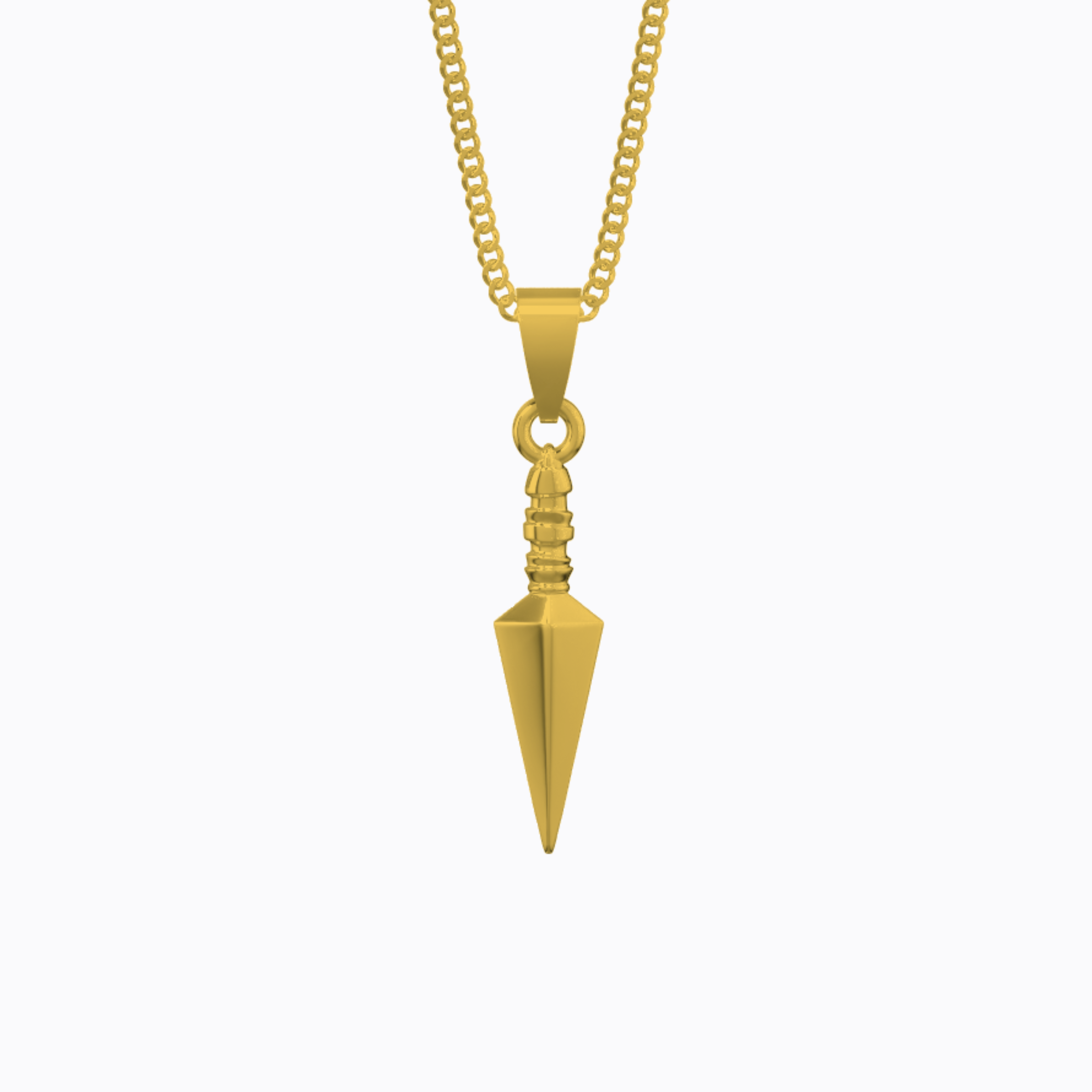 GOLD KUNAI PENDANT NECKLACE