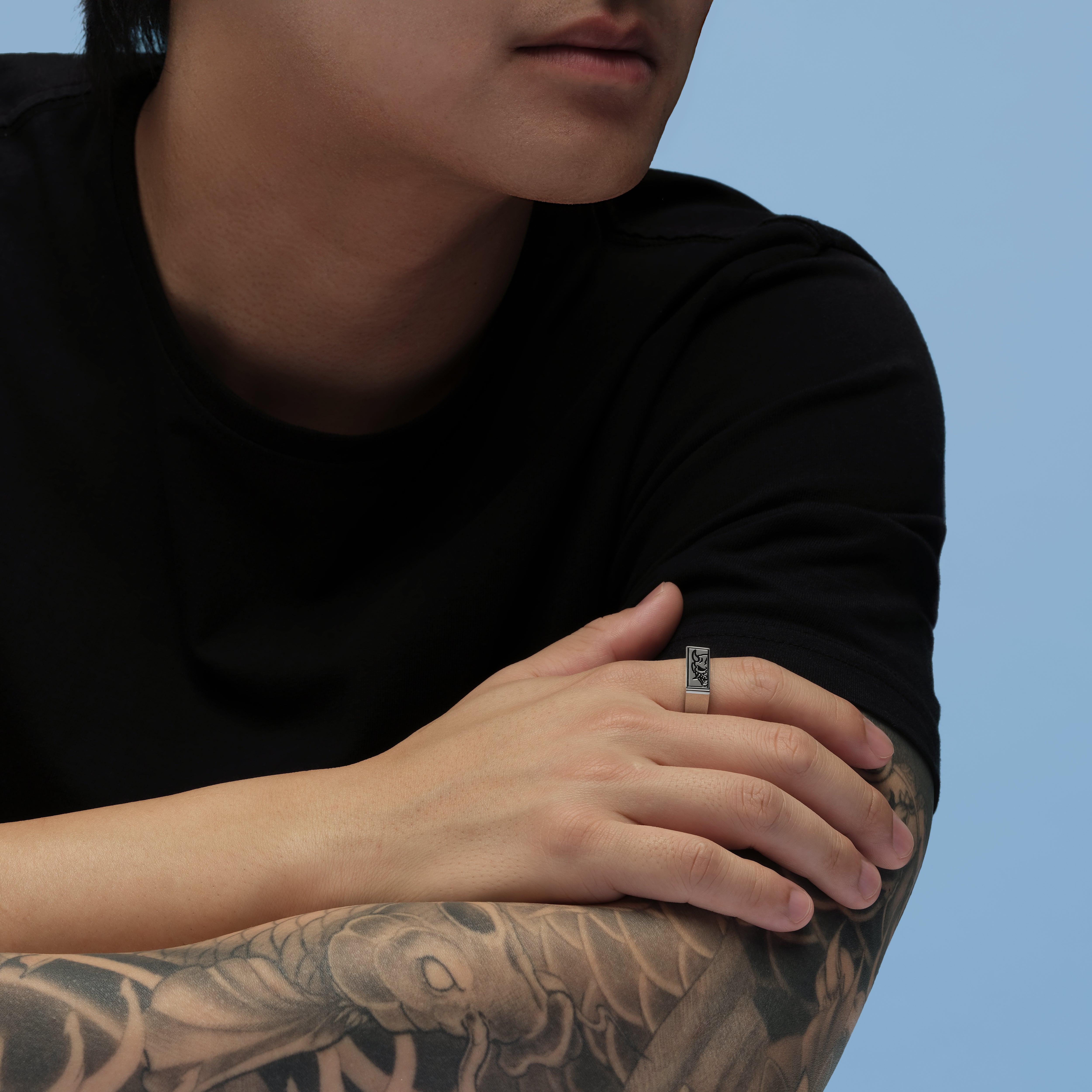 ONI MASK SIGNET RING