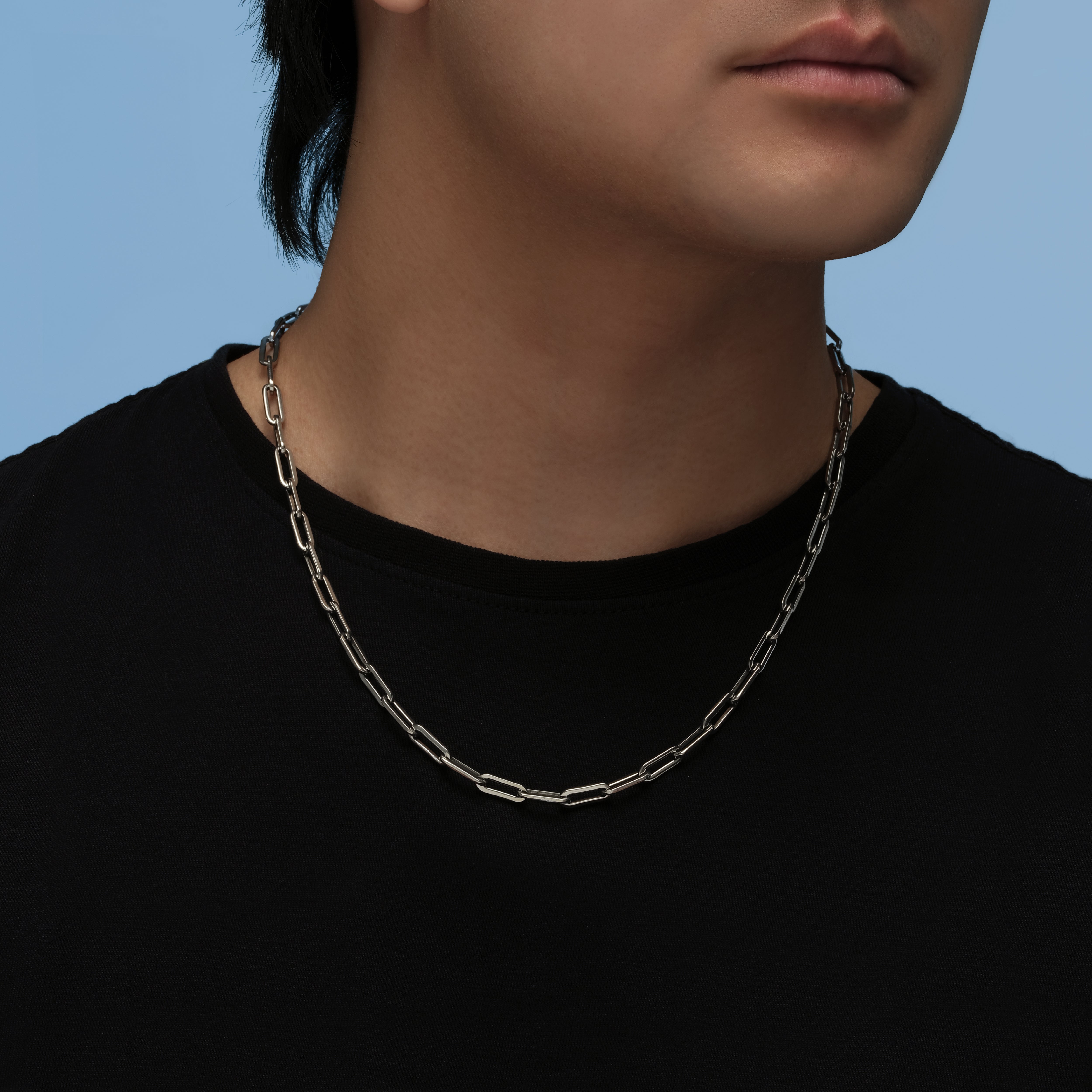 5MM PAPERCLIP CHAIN NECKLACE