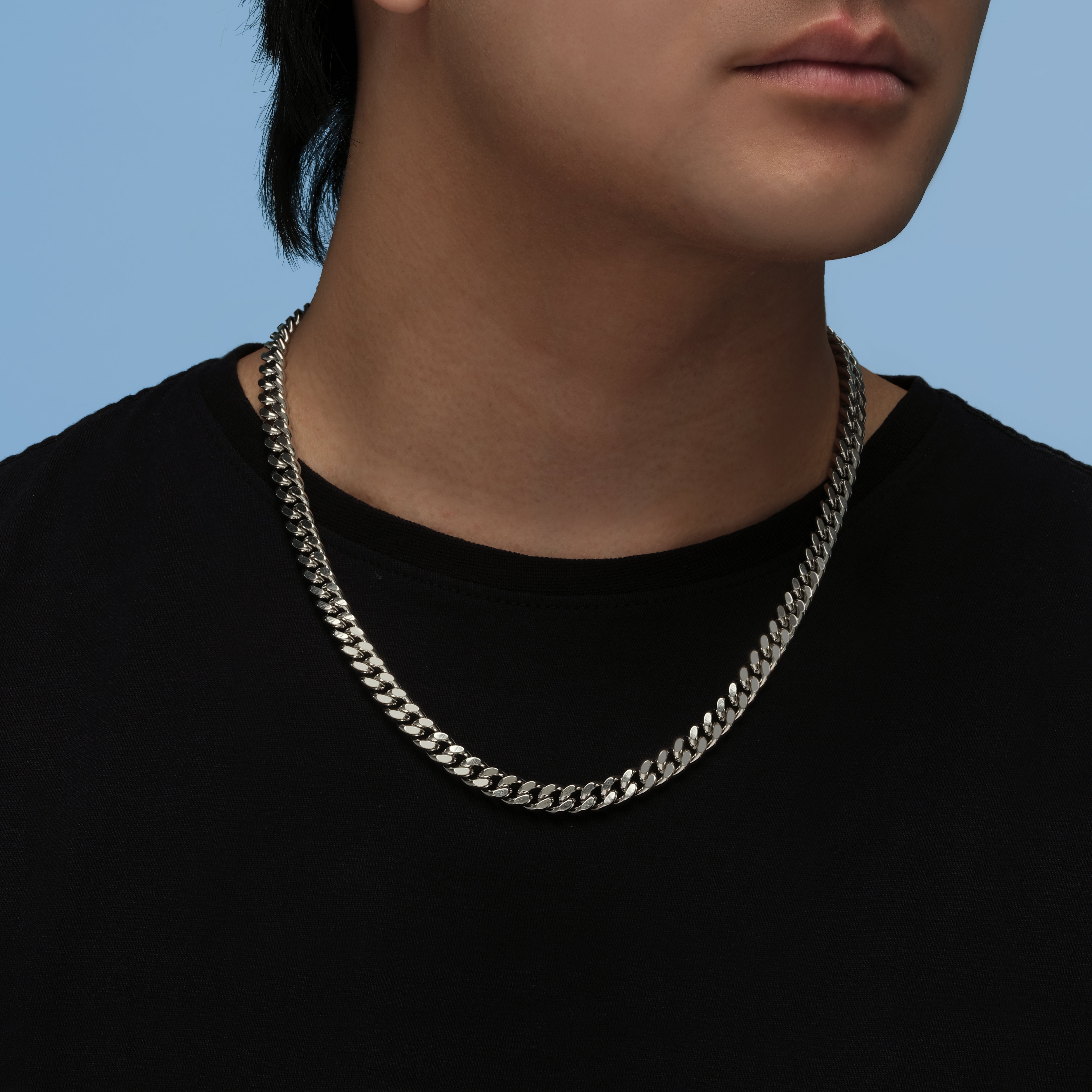 8MM CUBAN CHAIN SET