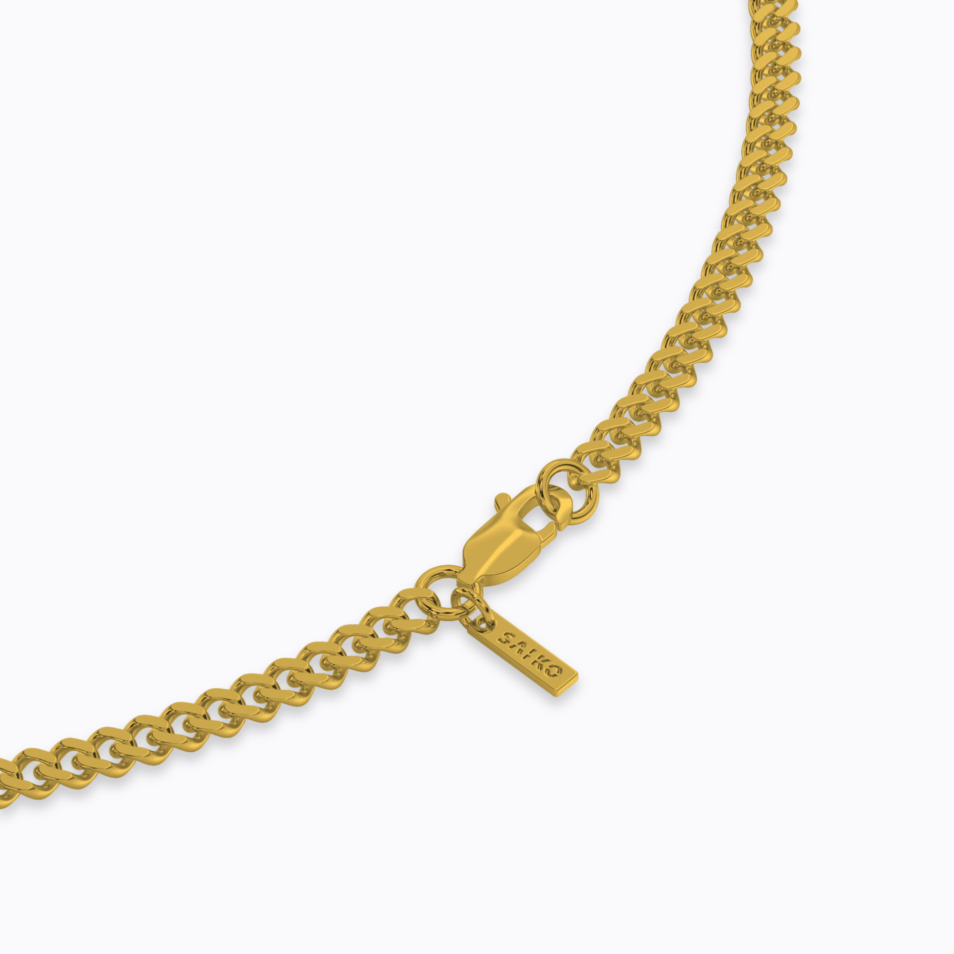 4MM GOLD CUBAN CHAIN NECKLACE