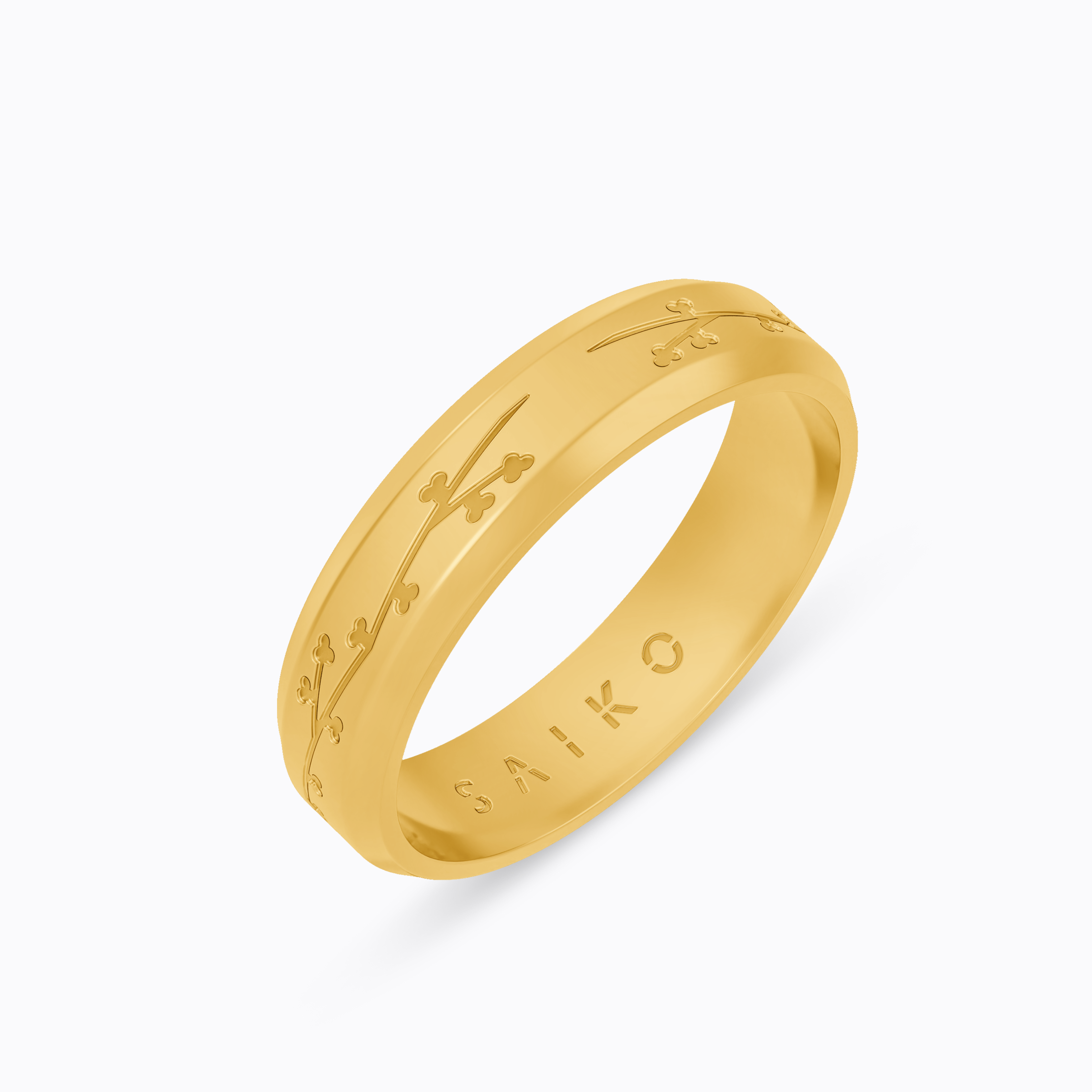 GOLD 5MM CHERRY BLOSSOM RING