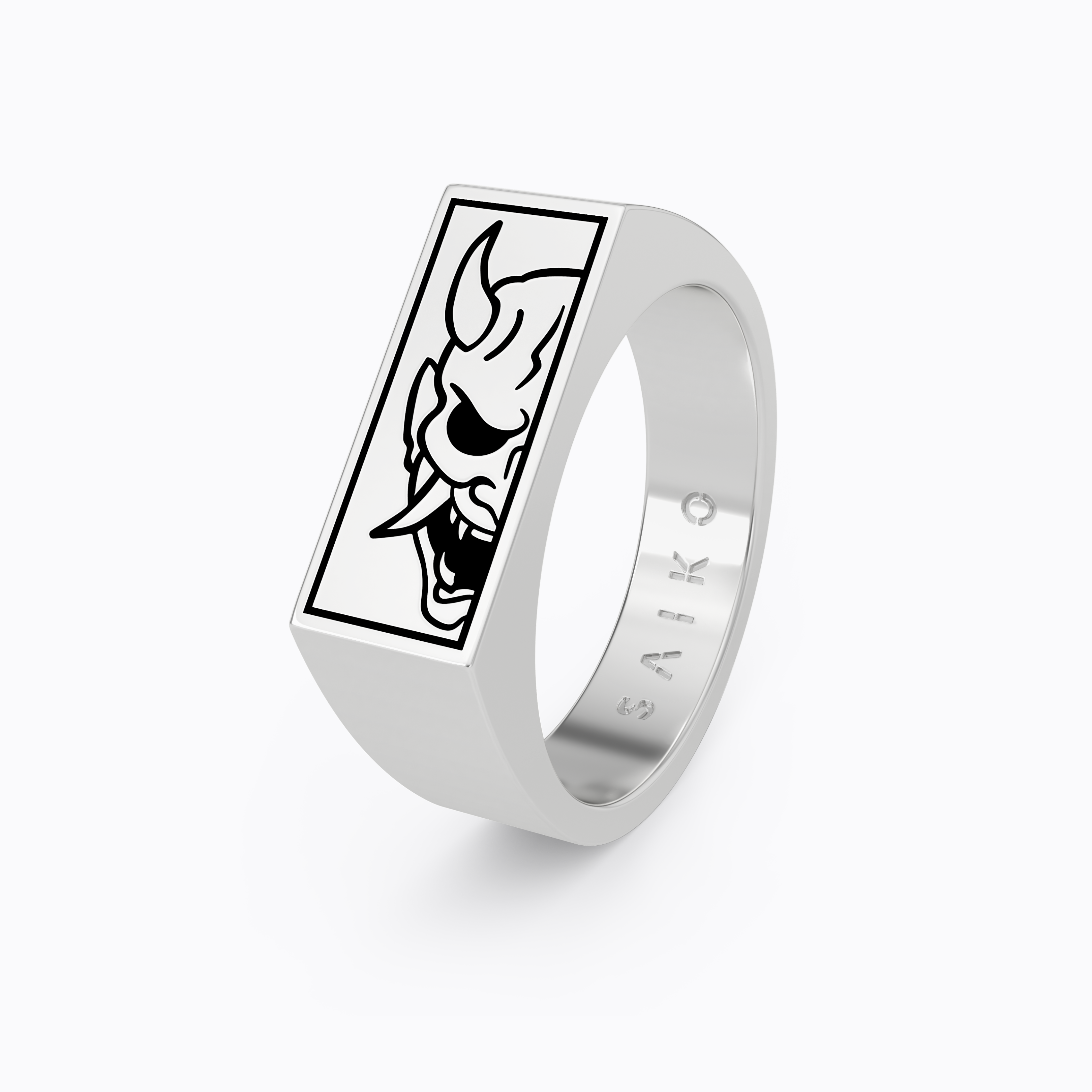 ONI MASK SIGNET RING