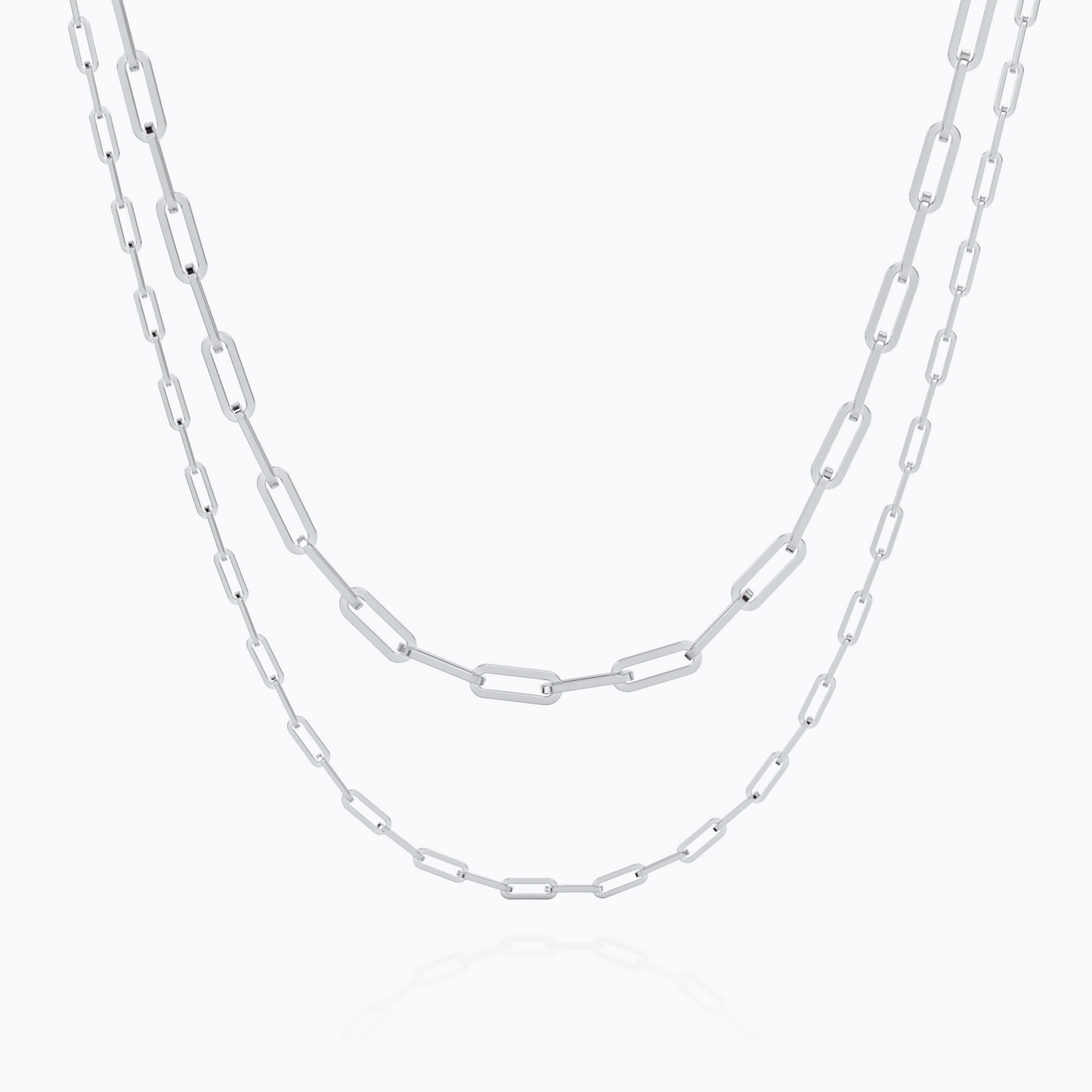 PAPERCLIP CHAIN NECKLACE SET