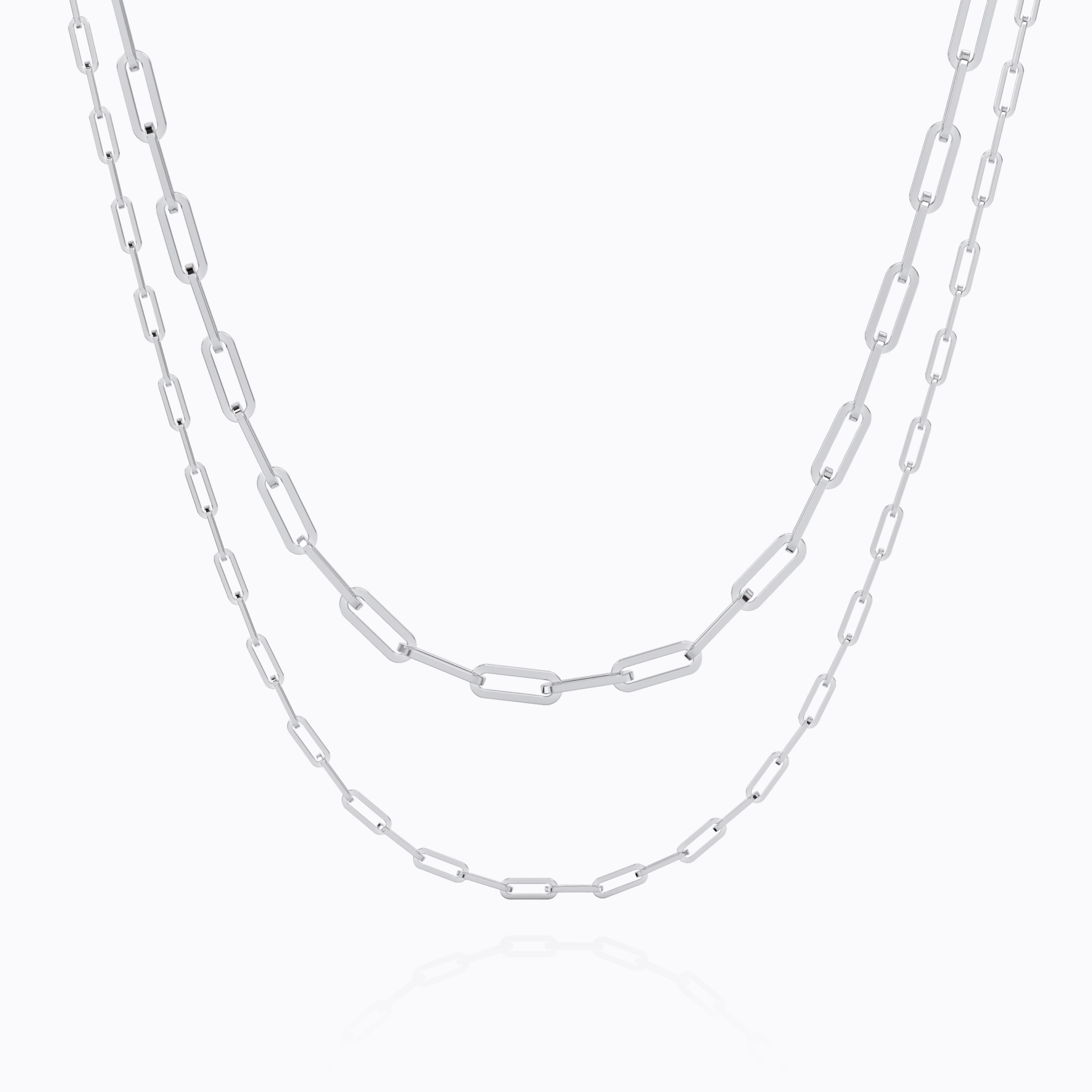 PAPERCLIP CHAIN NECKLACE SET