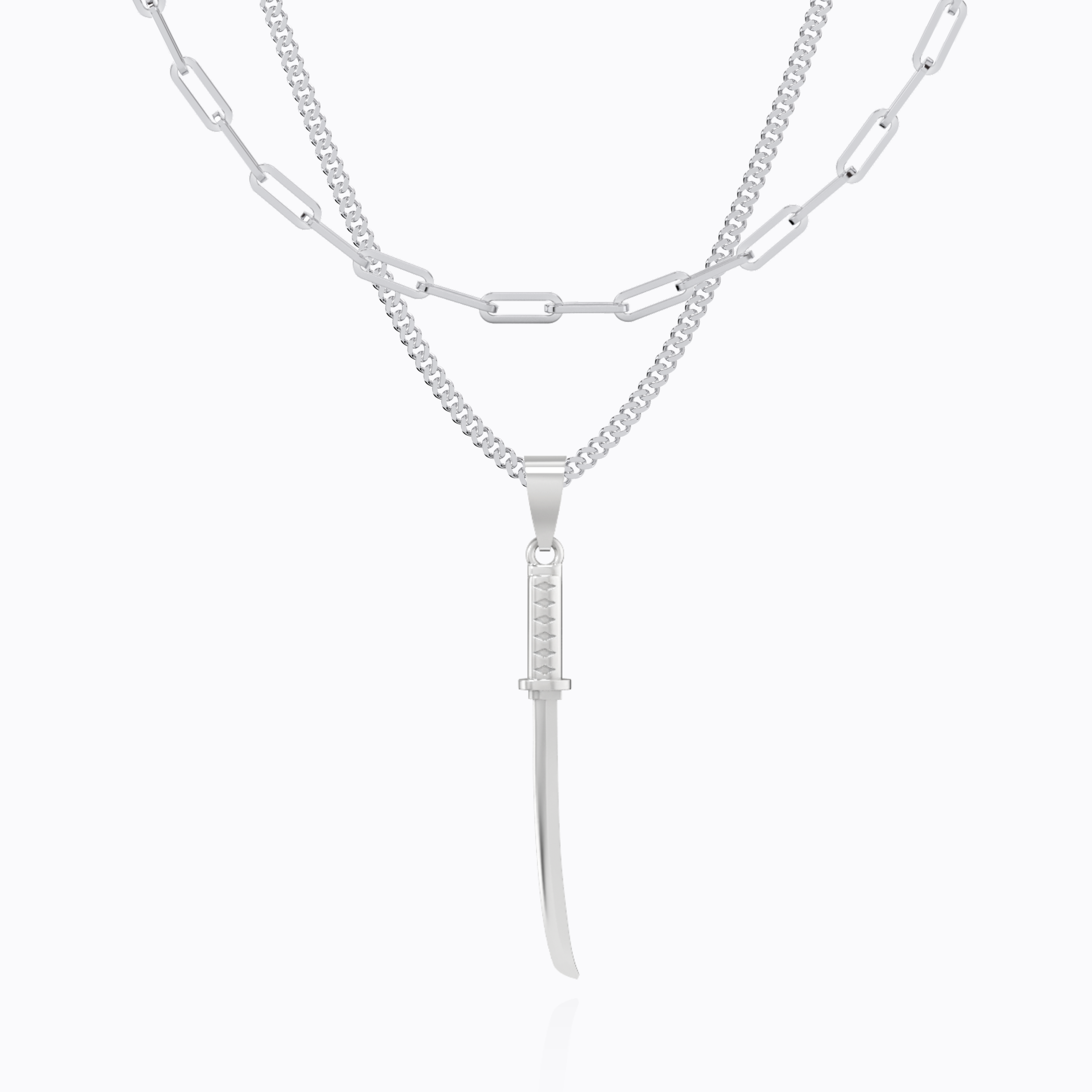 KATANA PENDANT NECKLACE SET