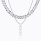 VERTICAL BAR NECKLACE SET