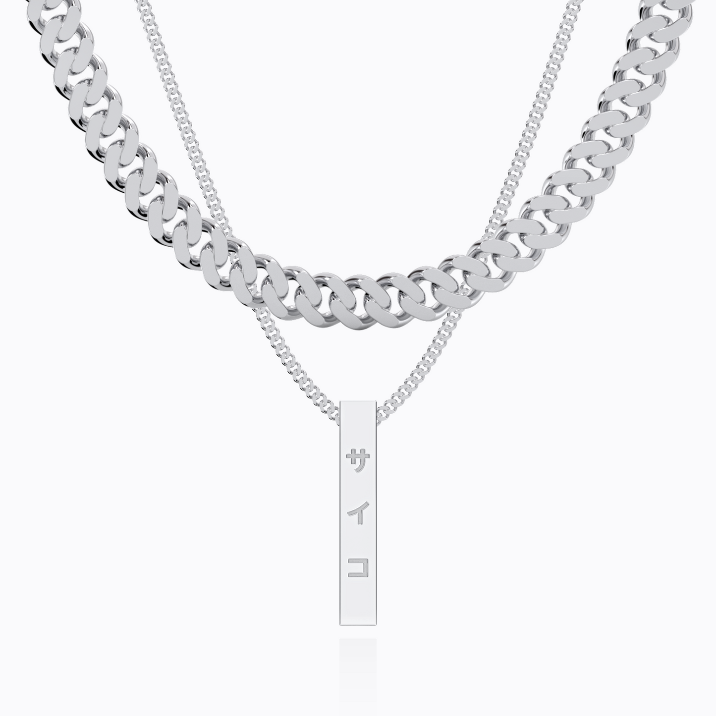 VERTICAL BAR NECKLACE SET