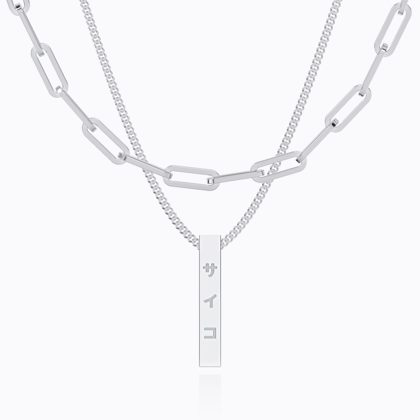 VERTICAL BAR NECKLACE SET