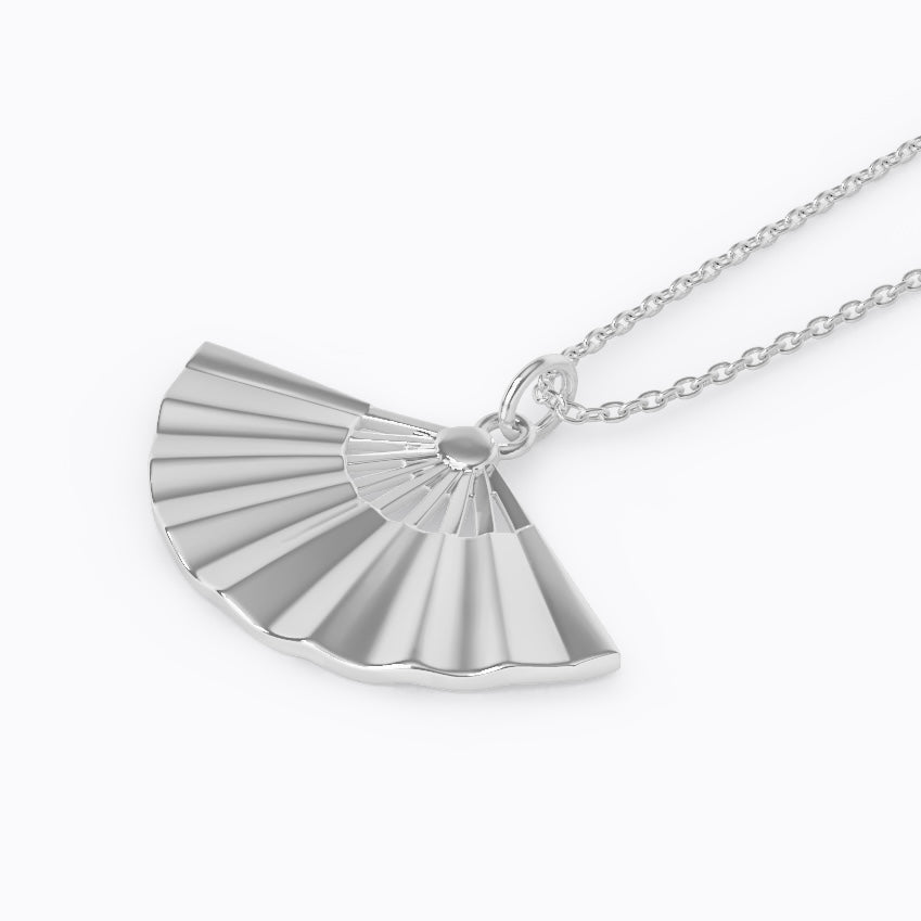 FAN PENDANT NECKLACE