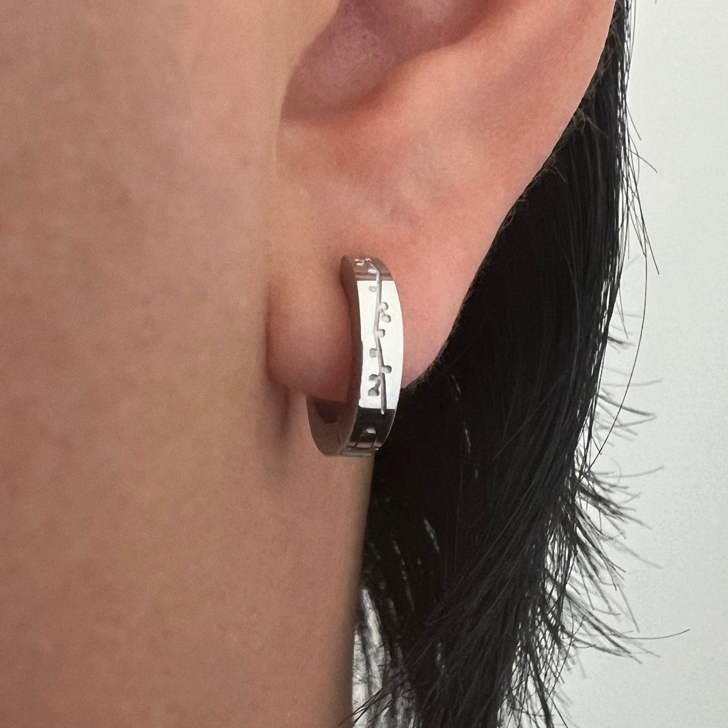 CHERRY BLOSSOM HUGGIE EARRING